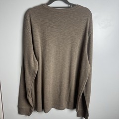 Member’s Mark Men Double Knit Crewneck Long Sleeve Relaxed Fit Grey Bisque 2XL