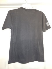 USA Flag Rothco Black Short Sleeve Cotton T-Shirt (Sz: Small)