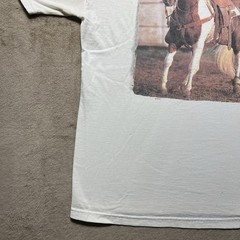 Vintage 90s APHA Horse T Shirt Mens M White Auto Pilot Engaged FOTL