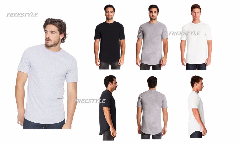 New Next Level 3602 Fine Jersey Long Body Crew T-Shirt Wholesale Bulk Order Sale