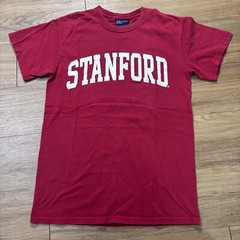 Vintage Stanford University T-Shirt Adult S Red College MV Sport
