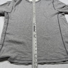 Tommy Bahama Reversible Shirt Mens Large Gray Waffle Knit Cotton Long Sleeve Tee