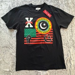 Headgear Classics Men’s T-Shirt Black XL Malcolm X Black Power Graphic Tee