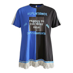 100% Cotton Two Tone Blue/Black Repentance, Laws and Commandments All Praises to