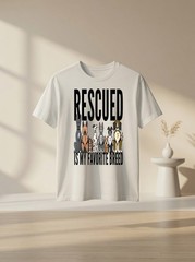 Dog Lovers Men Kids – Rescue Dog Dog Lover Graphic Tee Gift