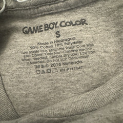 GAME BOY COLOR THEMED T-SHIRT-GRAY WITH MULTI-COLORS-MEN’S SMALL-GAME BOY BRAND