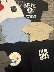 Mens Brand Name Designer T Shirt Lot Of 12 M/L UNDER ARMOR NFL HUMOR NBA