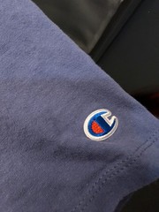 Champion Classic Logo Graphic T Shirt | Blue | M