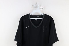 Nike Running Mens XL Spell Out Kenya Shield Tailwind Short Sleeve T-Shirt Black