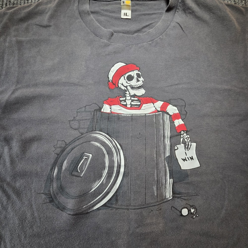 Shirt Woot Where’s Waldo “I Win” Humor Shirt Men’s Size Large