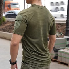 Quick Drying Combat T-shirt Top Outdoor Green RG High Elasticity T-shirt Short S