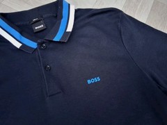 GEN Men’s Hugo boss polo shirt SHORT SLEEVE UK T SHIRT BLUE /LOVELY L SLIM