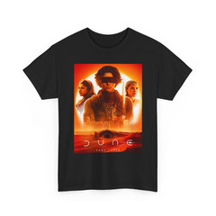 Dune Part Three T Shirt Paul Atreides Sci Fi Movie Graphic Retro Men Black Tee