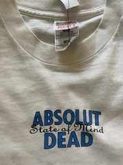 Vintage 1980s/1990s Absolut Vodka Grateful Dead Graphic Single Stitch T-Shirt