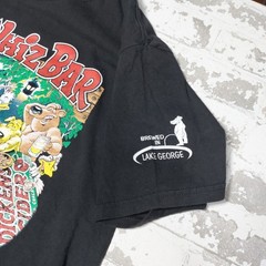 Bear Whiz Bar Lake George New York Black Bartender Bar Sovineer T-Shirt Sz Lg