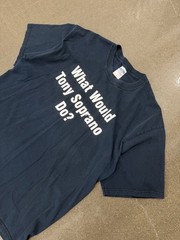 Vintage 2002 The Sopranos What Would Tony Soprano Do? Shirt XL Black Rare