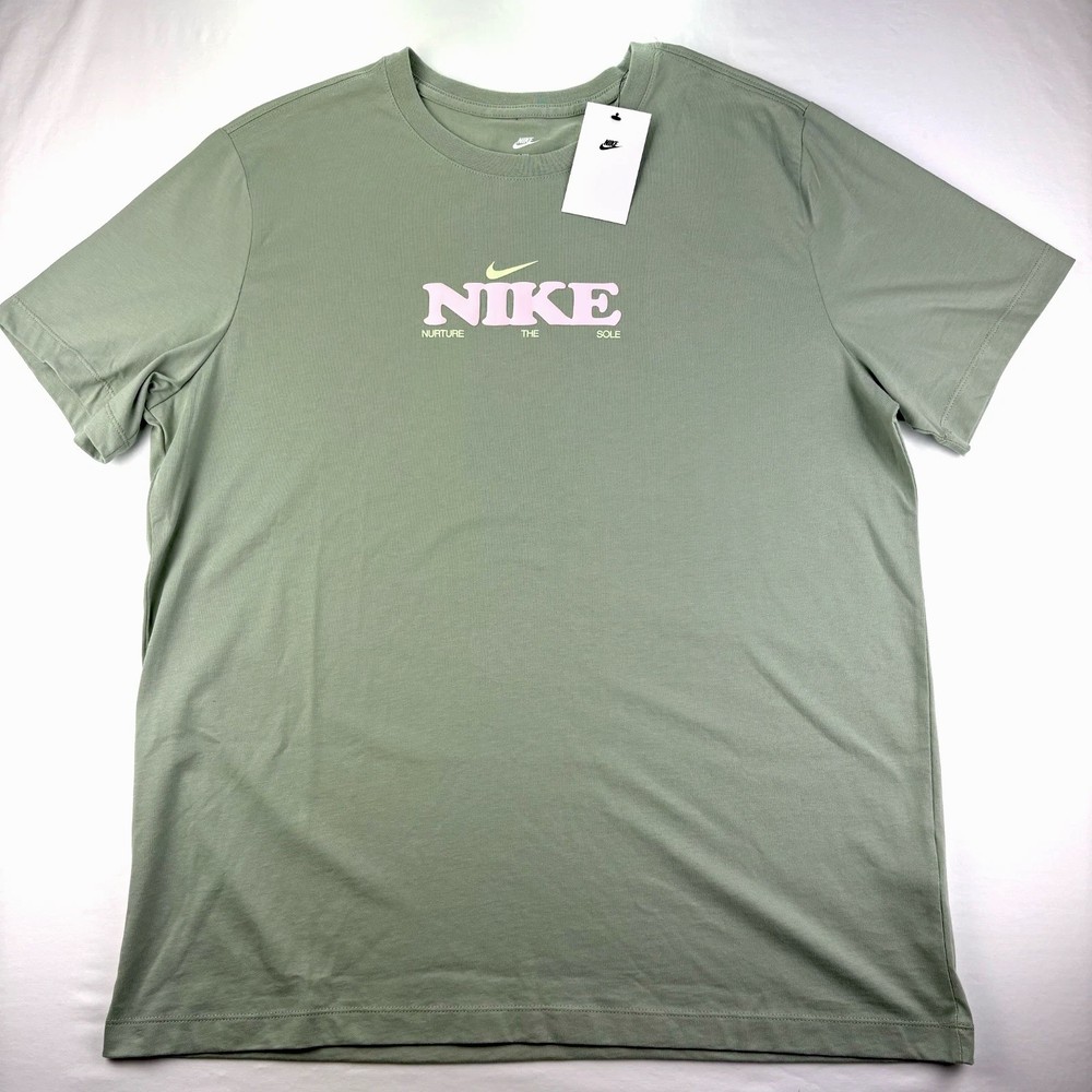Nike Swoosh Logo Shirt Mens XL Olympian Sport Classic Cotton Graphic Print NEW