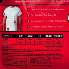 Hanes Men White Short Sleeve Crew Neck T-Shirts 3 Pack Size L