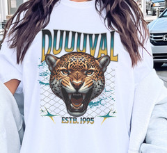 DUUUVAL Jaguar Graphic Tee – Vintage Jacksonville Shirt | Comfort Colors | S–3XL