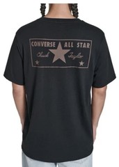 Converse All Star Chuck Taylor Crew Neck 100% Cotton T-Shirt Size M Black