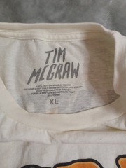Tim McGraw Tour Tshirt XL 2024 Standing Room Only Tour Dates Concert Graphic
