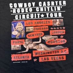 Beyonce Cowboy Carter And The Rodeo Chitlin 25′ Tour Tee Unisex XL Black