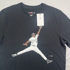 Nike Air Jordan T Shirt Mens Large Black Flight MVP Jumpman Birmingham Barons