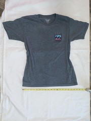Billabong Boulder Charcoal Gray Tee Sz M