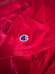 Champion T425 Men Crew Neck Short Sleeves T-Shirt Red Large