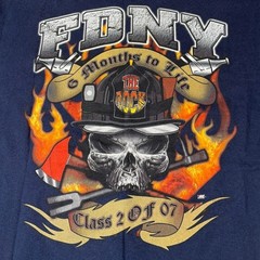 Gildan FDNY Collectible Navy Blue T-Shirt Mens Large