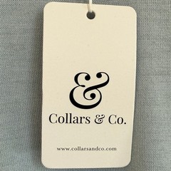 NWT Collars & Co Men’s 2XL Premium Wool Cotton Knit Shirt Blue Gray Contrast SS