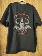 ALLEGORY HOUSE Revenge Series Shirt XL Heavyweight Black Misfits Outcasts Skull