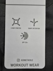 Kenneth Cole Men’s Active Tech Muscle Tee Stretch Soft Cotton UPF 50+ Black