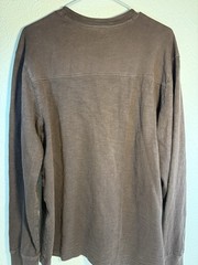 Harley Davidson Shirt Mens Long Sleeve Henley Size L **see Photo Small Hole**