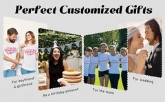 Custom T-Shirt Personalized Add Your Text Photo Image Men Women Short Sleeve Tee