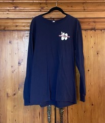 Trader Joe’s Crew Shirt Hibiscus Flower Logo Employee Unisex Medium