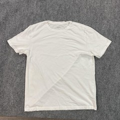 Quince Shirt Mens Large White Cotton Modal Crew Neck Tee Solid Basic Casual