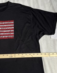 Tultex 241 Men’s Short Sleeve US Flag Graphic Print T-Shirt Color Black Size XXL