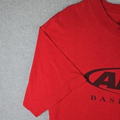 Vtg AND1 Fundamentals T Shirt Mens L Red Made In USA Basketball