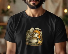 Chef Cat T-Shirt | Funny Cooking Cat Shirt | Cute Pasta Lover Tee | Retro Kitche
