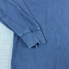 Carhartt Shirt Mens Large Blue Long Sleeve Pocket Workwear Tee Relaxed Fit