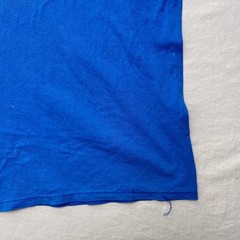 U.S. Fish & Wildlife Lab 1990 WMass Made USA Hanes XL Blue t-Shirt Bleach spots