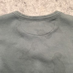 Devium USA Thermal Waffle Knit Henley Mens Large L Blue Premium Heavyweight Made