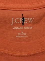 J.CREW Men’s Vintage-Wash Coral Orange Cotton Pocket T-Shirt Large BW379 NWT NEW