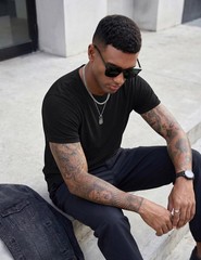 Fashion Mens T Shirt Muscle Gym Workout Athletic Shirt Cotton Tee Shirt Top B…