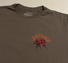 Sullen Art Collective Premium Rose Skull T-Shirt LARGE Tattoo Streetwear Beach