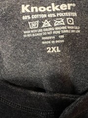 Knocker Men’s Dark Gray Soft Long Sleeve Henley Shirt NWT