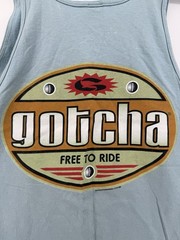 Vintage 1996 Gotcha Men’s Tank Top Surf Skate Blue Large USA
