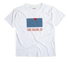 Fort Collins Colorado CO T-Shirt HEART