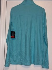 St. John’s Bay Long Sleeve Quick Dry Teal Performance Quarter-Zip NWT small